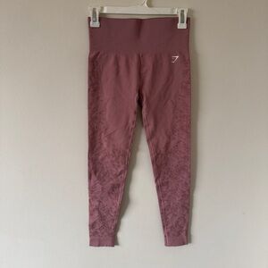 Gymshark Studio Leggings Pebble Pink Seamless Small